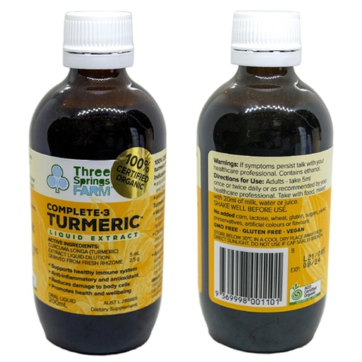 THREE SPRINGS FARM | Turmeric Liquid Extract 200g