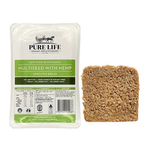 PURE LIFE | 发芽多籽麻籽面包 1.1kg