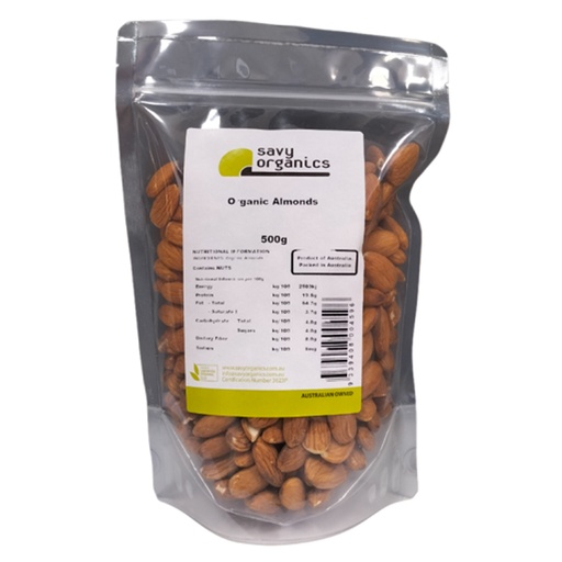SAVY ORGANICS | Almonds 500g