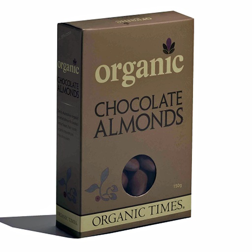 ORGANIC TIMES | Almonds – Milk Chocolate 150g