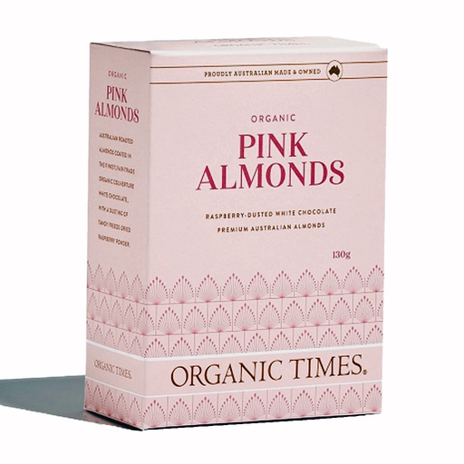 ORGANIC TIMES | Almonds – Pink 130g