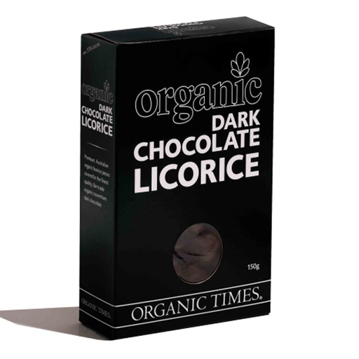 ORGANIC TIMES | 甘草 – 黑巧克力，150克