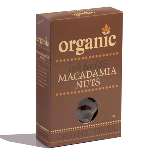 ORGANIC TIMES | 夏威夷果 – 黑巧克力 150g