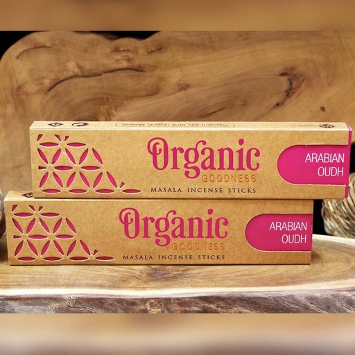 ORGANIC GOODNESS | Masala Incense ARABIAN OUDH, 15g per Box