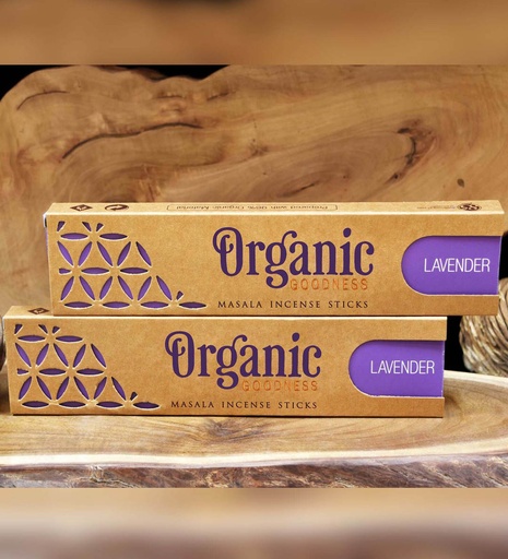 ORGANIC GOODNESS | Masala Incense LAVENDER, 15g per box