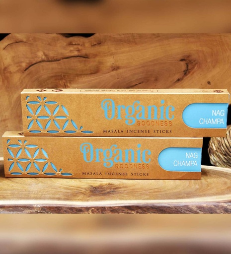 ORGANIC GOODNESS | Masala Incense NAG CHAMPA, 15g per box