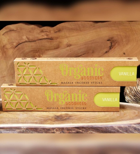 ORGANIC GOODNESS | Masala Incense VANILLA，15g per box