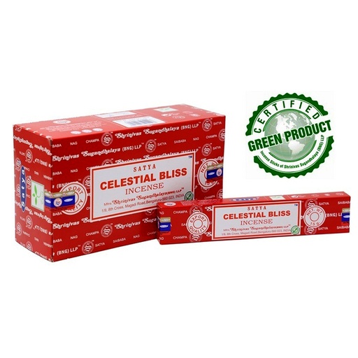 SATYA  | Satya Incense BLISS - Box of 12 packs, 15g per pack
