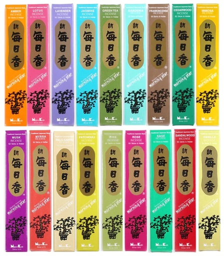 MORNING STAR | Morning Star ASSORTED 50 stick BOX of 12 Packets
