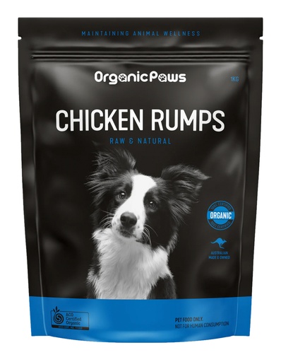 ORGANIC PAWS | Chicken Rumps 1kg x7