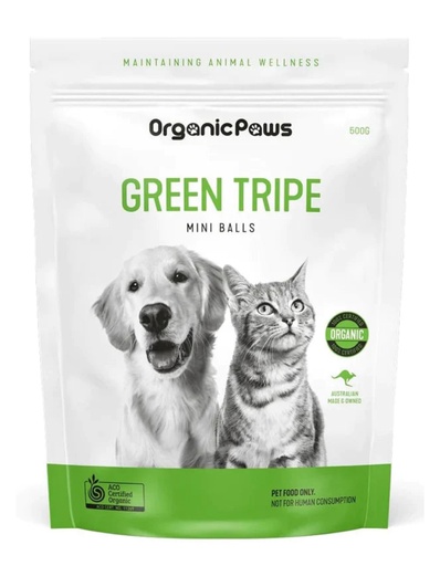ORGANIC PAWS |  绿三角肚迷你球 500g x12