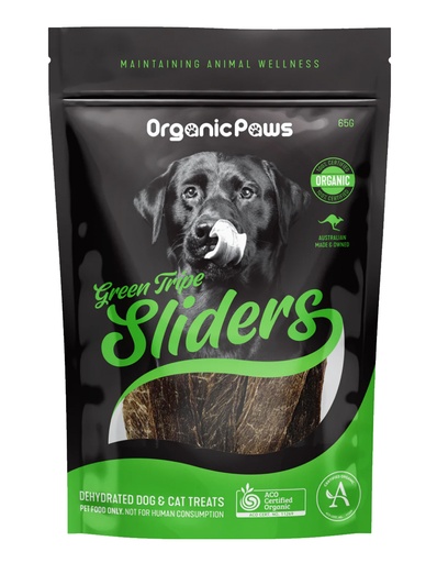 ORGANIC PAWS | Green Tripe Sliders 65g x16