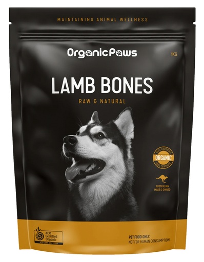 ORGANIC PAWS |  Lamb Bones 1kg