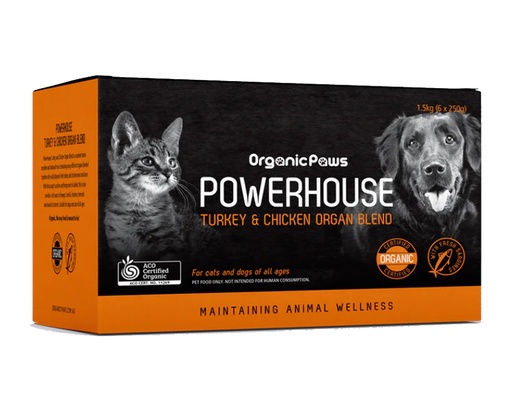 ORGANIC PAWS |  Powerhouse Turkey 250g