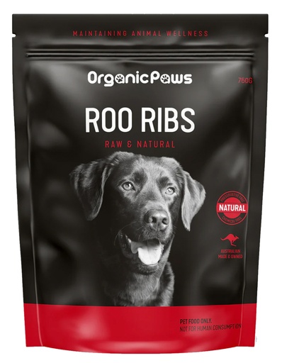 ORGANIC PAWS | Roo Ribs 750g x8
