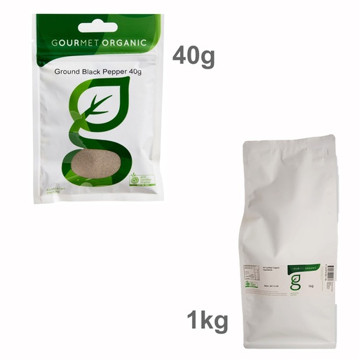 GOURMET ORGANIC | Ground Black Pepper