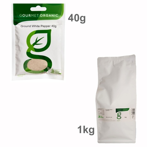GOURMET ORGANIC | Ground White Pepper