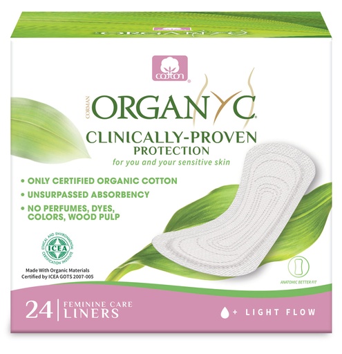 ORGANICS | 薄型摺疊內褲護墊 - 輕型 24片