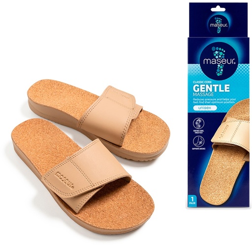 MASEUR | Gentle Massage Sandal Beige (Size 4 – 10) (Refer To Size Guide)