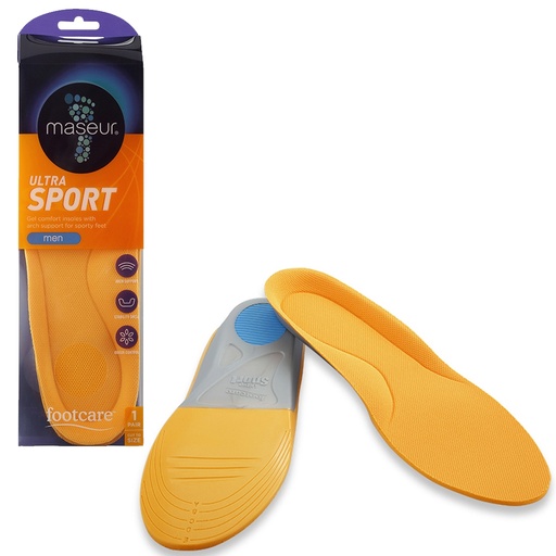 MASEUR | Men'S Ultra Sport Insoles, 1 Pair