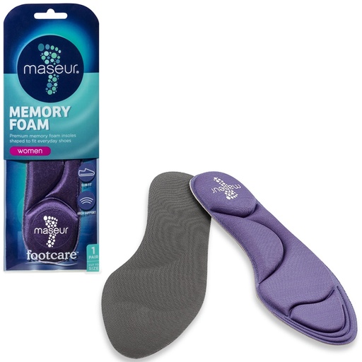 MASEUR | Women'S Memory Foam Insoles, 1 Pair