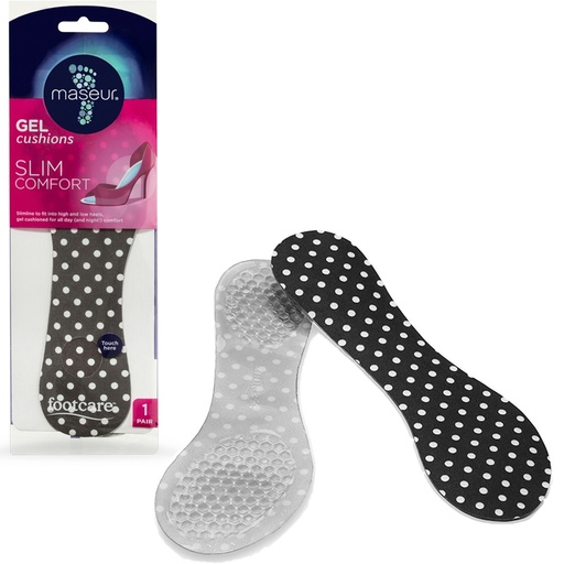 MASEUR | Slim Gel Comfort Insoles, 1 Pair