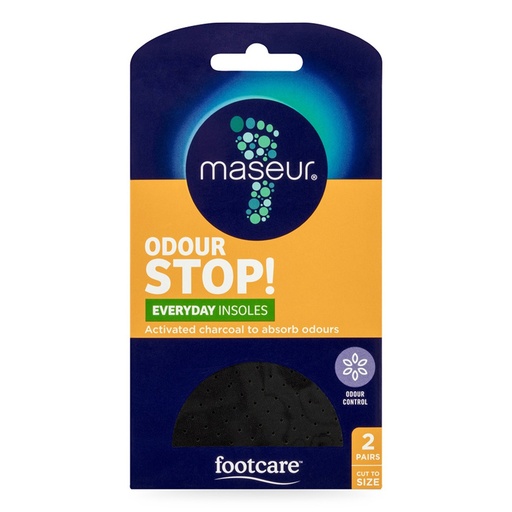 MASEUR | Odour Stop! Everyday Insoles, 2 Pairs