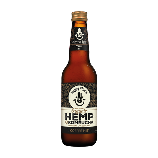 HAPPY HIPPIE | Organic Kombucha + Hemp Coffee Hit 330mL