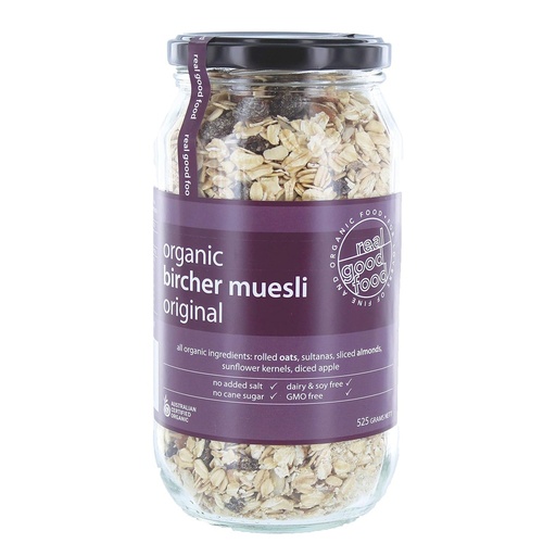 REAL GOOD FOOD | Muesli Bircher Organic (Jar) 525g