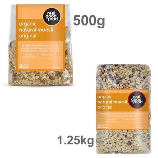 REAL GOOD FOOD | Muesli Natural Organic (Bag)