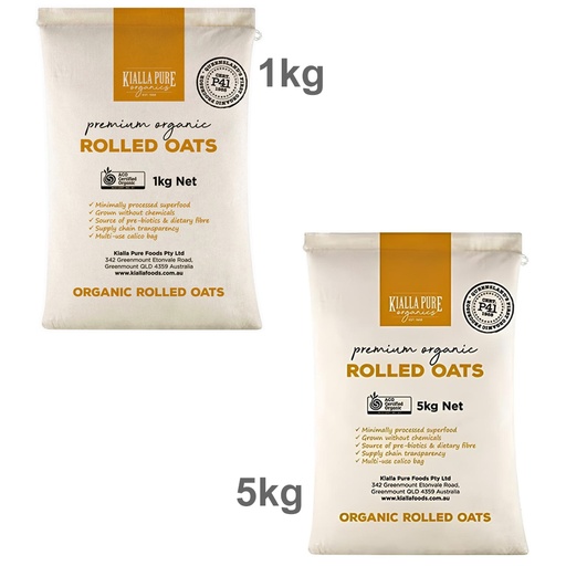 KIALLA | Oats Rolled Organic (Calico Bag)