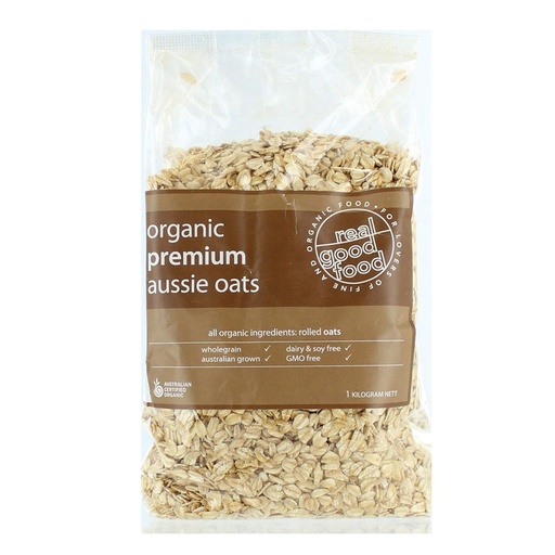 REAL GOOD FOOD | Oats Rolled Premium Aussie Organic 1kg
