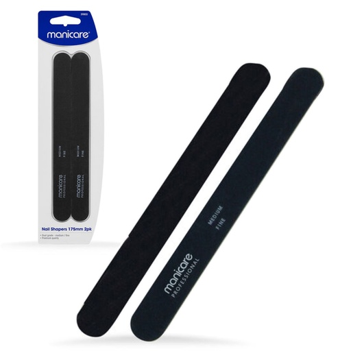 MANICARE | Nail Shapers, Medium/Fine, 175mm, 2 Pack