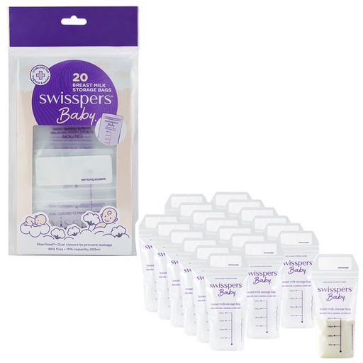 SWISSPERS | Breast Milk Storage Bags 20 Pack