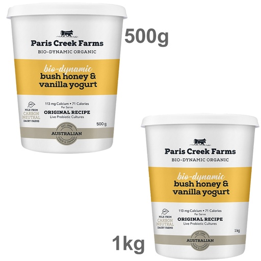 PARIS CREEK FARMS | Bio-Dynamic Bush Honey & Vanilla Yogurt