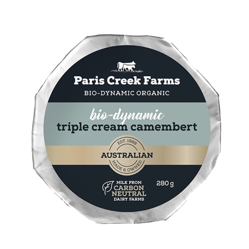PARIS CREEK FARMS | Bio-Dynamic Triple Cream Camembert 280g