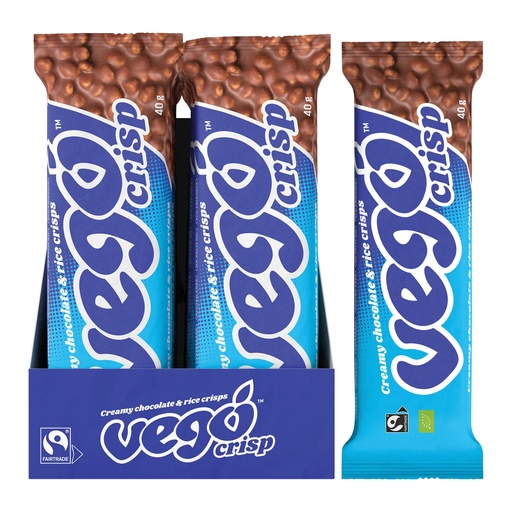 VEGO | 脆口巧克力棒 綿密巧克力與米脆 40克