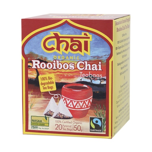 CHAI TEA | Organic Rooibos Chai Tea Bags 20pk