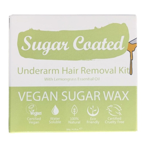SUGAR COATED | Underarm & Arm Hair Removal Kit (With Lemongrass Essential Oil, 200g)