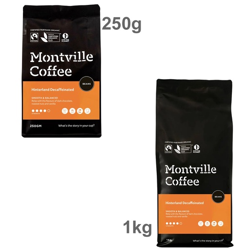 MONTVILLE COFFEE | Decaf Coffee Beans Hinterland Blend
