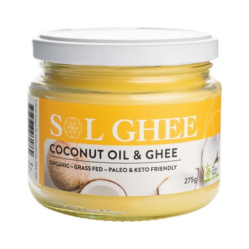 SOL ORGANICS | Coconut Oil & Ghee 275g