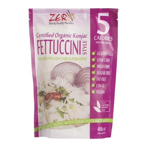 ZERO SLIM & HEALTHY | Certified Organic Konjac Fettuccini Style 400g