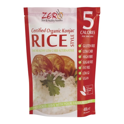ZERO SLIM & HEALTHY｜有机认证魔芋米粒风格 400克