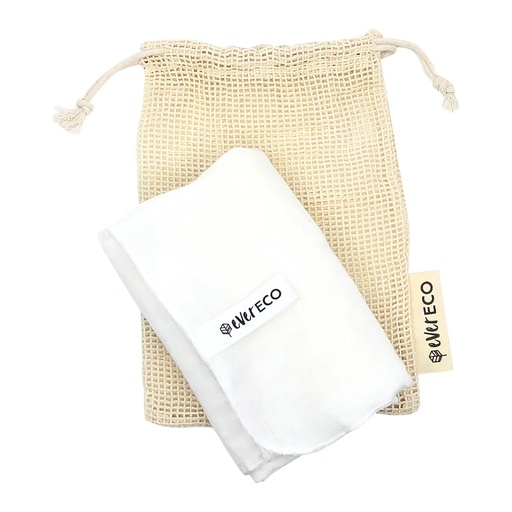 EVER ECO | Muslin Facial Cloths with Cotton Wash Bag 2pk