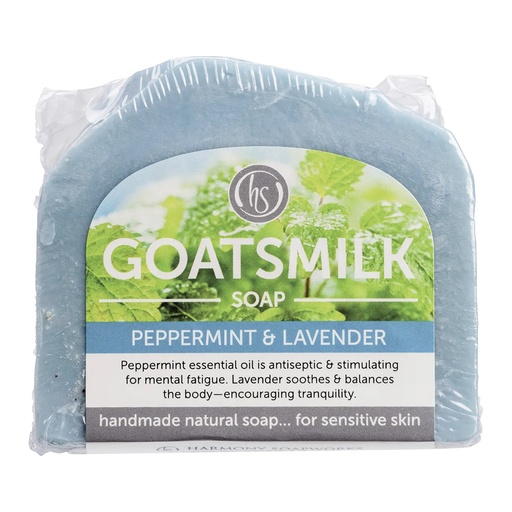 HARMONY SOAPWORKS | Goat's Milk Soap Peppermint & Lavender 140g