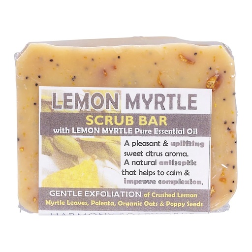HARMONY SOAPWORKS | Soap Scrub Bar Lemon Myrtle 140g