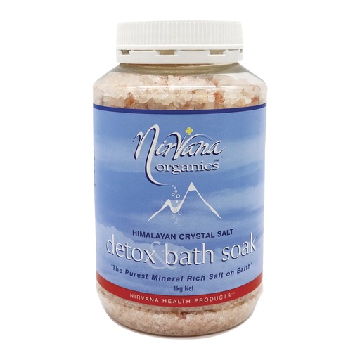 NIRVANA ORGANICS | Himalayan Crystal Salt Detox Bath Soak 1kg