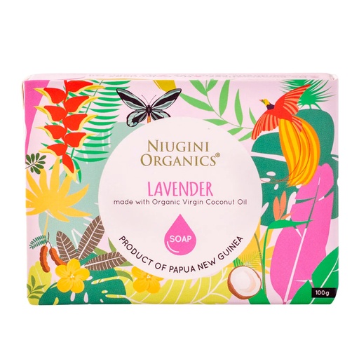 NIUGINI ORGANICS | Virgin Coconut Oil Soap Lavender 100g