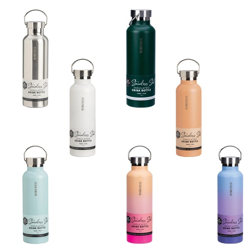 EVER ECO | Insulated Stainless Steel Bottle, 750ml - assorted colors