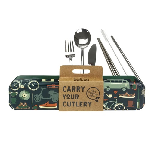 RETROKITCHEN | Retro Man Stainless Steel Cutlery Set